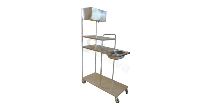 不銹鋼洗頭車SLV-E4018 Shampoo  Cart 不銹鋼洗頭車SLV-E4018 Shampoo  Cart